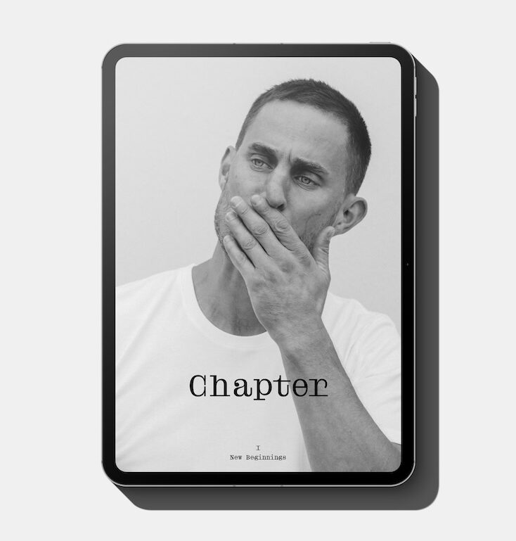 iPas Mock up of design magazine Chapter