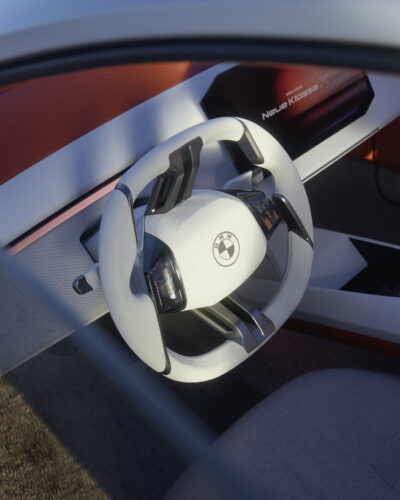 Interior steering wheel design BMW Vision Neue Klasse X 