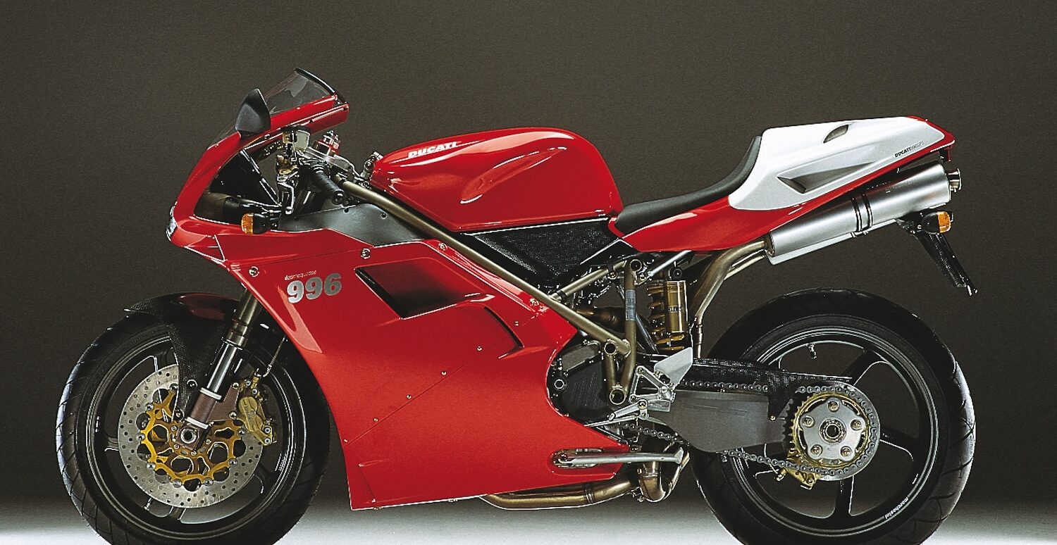Pierre Terblanche red bike design for Ducati 996, 1991-1994