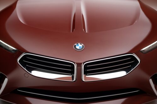 studio shoot of the front part of the BMW Concept Speedtop car presented at the Concorso d’Eleganza Villa d’Este 2025