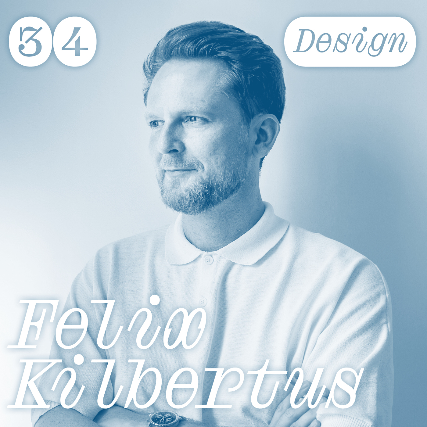 Episoden Cover des Podcasts Chapter Talks Design mit Bild von Felix Kilbertus (CCO Pininfarina)