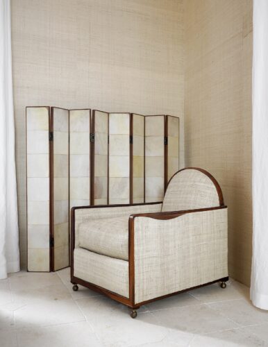 Interior with custom chair by Design Studio Ebur from Paris