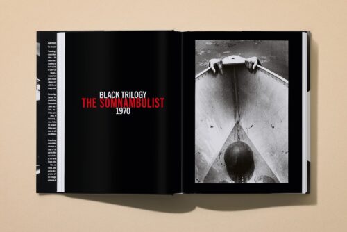 open illustrated book of the book Ralph Gibson. Photographs 1960 - 2024 from TASCHEN
