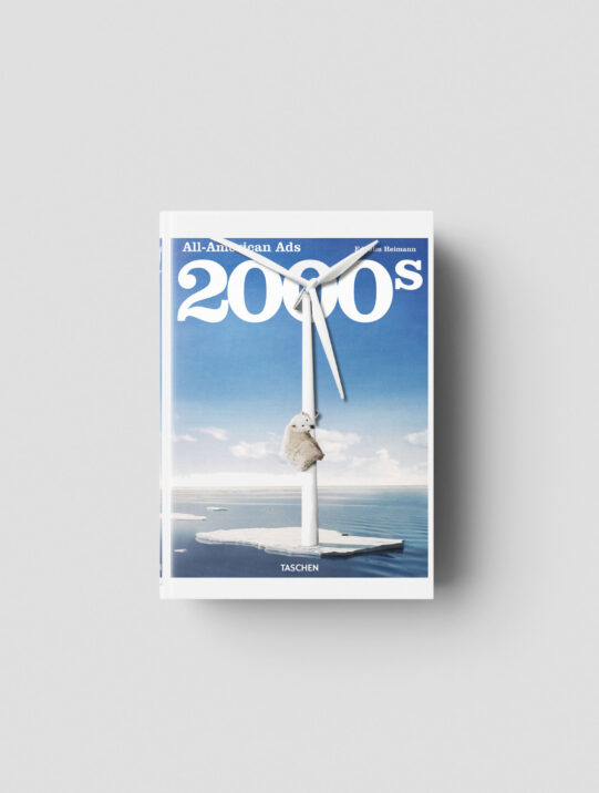 Cover of the coffee table book All-American Ads of the 2000s book published by Taschen