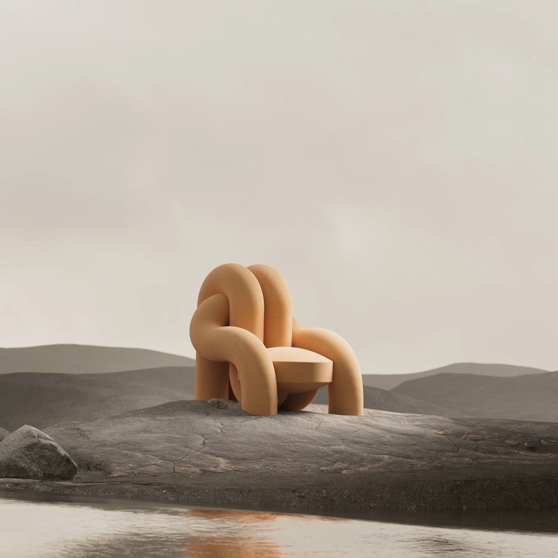 Vitra Design Museum Science Fiction Designikonen, Andrés Reisinger, The-Shipping_Tangled Chair