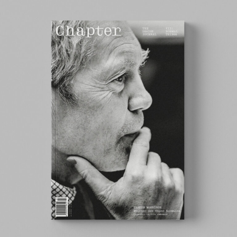 Chapter Magazine Cover of designer Jasper Morrison