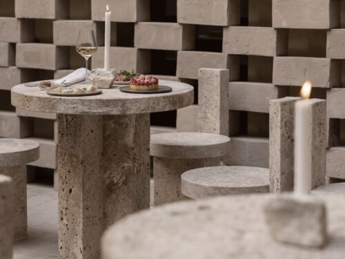 Restaurant of the Nomos Hotel in Rom designed by Henry Timi