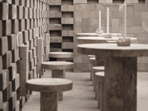 Restaurant of the Nomos Hotel in Rom designed by Henry Timi