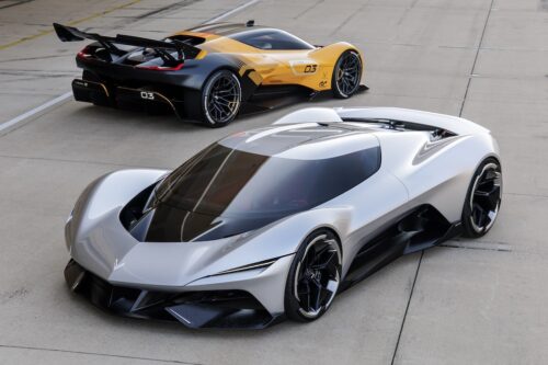 New Chevrolet Corvette CX.R Vision Gran Turismo Concepts and CX Vision Car Monterey Car Week 2025
