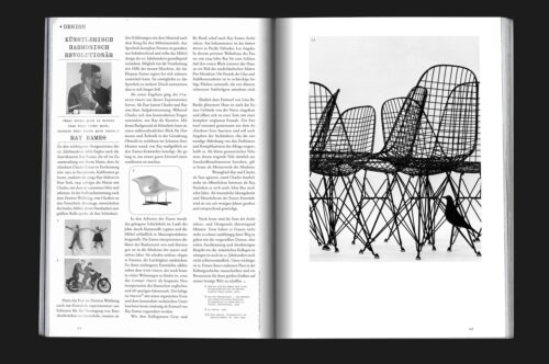 Mock up of design magazine Chapter showing the cover feature about the grandes dames of design such as eames, perriand and bo bardi