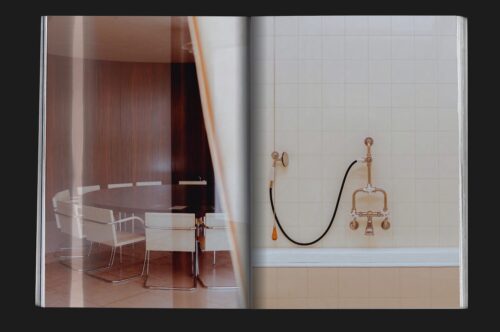 Mock up of design magazine Chapter showing feature of analogue photography of Villa Tugendhat in Brno designed by Ludwig Mies van der Rohe