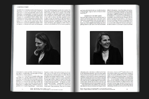 Mock-up of Chapter design magazine with cover story about German-American star architect Annabelle Selldorf and contemporary architecture.