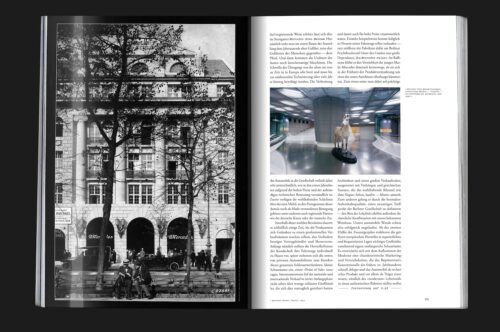 Mock-up of Chapter magazine with inside feature on contemporary automobile showroom design and its evolution.
