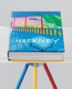 Spread of book "David Hockney - A Bigger Book", Collector's Edition, with a Marc Newson bookstand