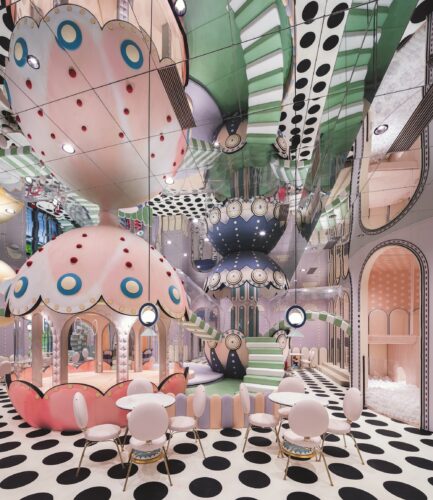 Female interior designer Xiang Li's Loong Swim Club, Suzhou, China, 2019, image from the book Making Space published by Phaidon