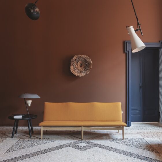 Female interior designer Elisa Ossino's Perfect Darkness, Milan Design Week, Milan, Italy, 2019 from the book Making Space published by Phaidon