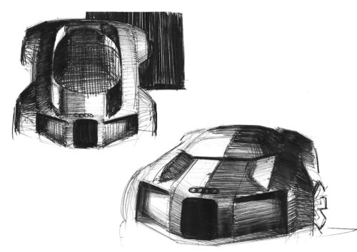 Design Sketches of the Audi Concept C by Audi chief designer Massimo Frascella 