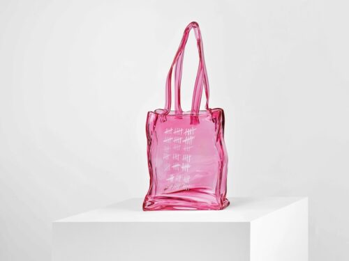 Glass Bag Art work by Mark Bradford. Exhibition «Future Horizons» at Alexander Tutsek-Stiftung, Munich 2025