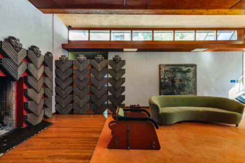 David Lynch House Hollywood Hills on Senalda Road – Beverly Johnson House by Lloyd Wright, Mid-Century Modern architecture, film location, compound for sale