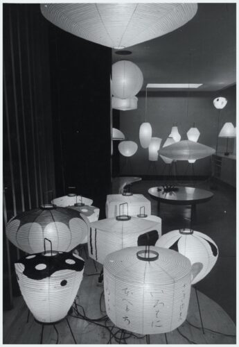 Isamu Noguchi exhibition of Akari Lamps, Chuo Koron Gallery, August 2 - 7, 1954, The Isamu Noguchi Foundation and Garden Museum, New York
