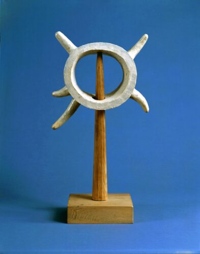 Sunflower (Himawari), 1952, Shigaraki stone-ware by artist and designer Isamu Noguchi, Sogetsu Foundation