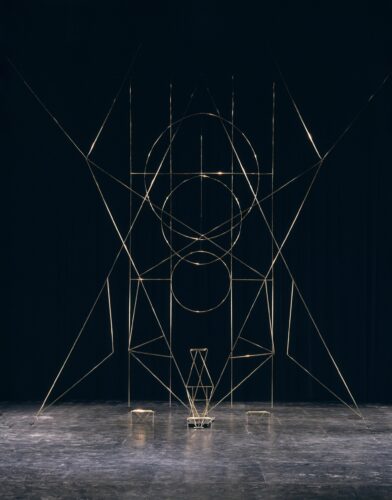 Center Elevation for Martha Graham’s Seraphic Dialogue, 1955 by artist and designer Isamu Noguchi, The Isamu Noguchi Foundation and Garden Museum, New York