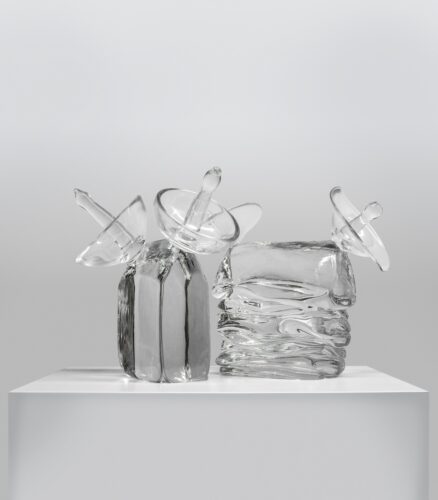 Glass artwork "Listeners" by Tony Cragg, 2015. for exhibittion "Future Horizons – Design for a Complex World" in Munich 