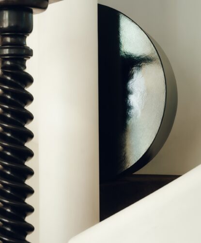 Villa N in Paris by architect and interior designer Katja Pargger with modern and contemporary artworks by Clément Borderie, Ciprian Tocu, Xolo Cuintle, Zuzanna Czebatul