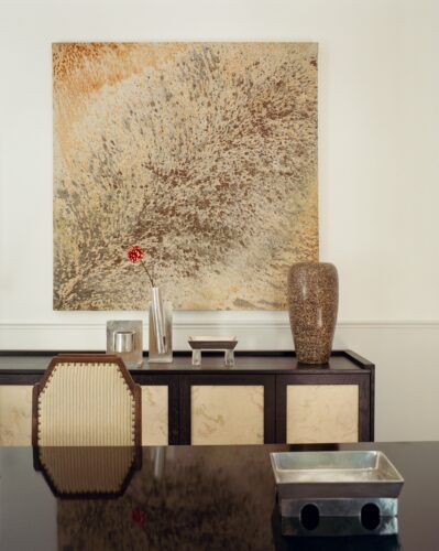 Villa N in Paris by architect and interior designer Katja Pargger with modern and contemporary artworks by Clément Borderie, Ciprian Tocu, Xolo Cuintle, Zuzanna Czebatul