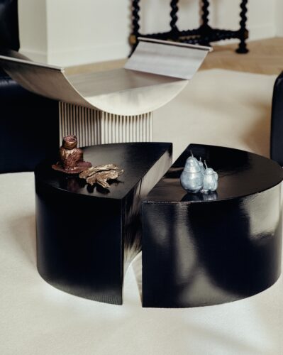 Villa N in Paris by architect and interior designer Katja Pargger with modern and contemporary artworks by Clément Borderie, Ciprian Tocu, Xolo Cuintle, Zuzanna Czebatul