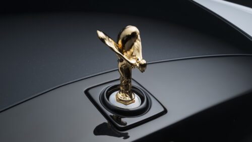 Spirit of Ecstasy on the Rolls-Royce Phantom Centenary Private Collection