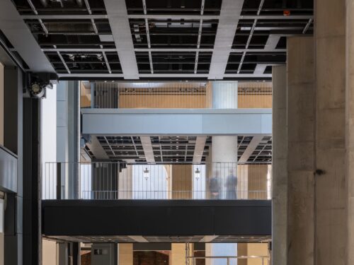 Fondation Cartier pour l’art contemporain in Jean Nouvel’s redesigned Haussmann building near the Louvre in Paris