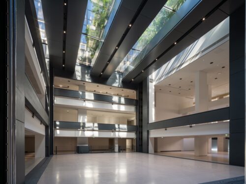 Fondation Cartier pour l’art contemporain in Jean Nouvel’s redesigned Haussmann building near the Louvre in Paris