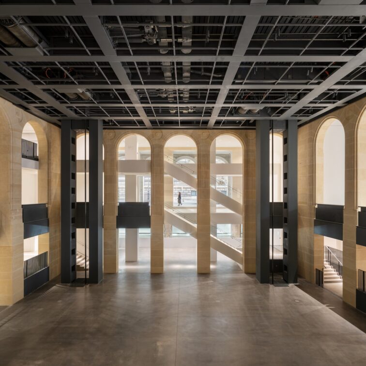 Fondation Cartier pour l’art contemporain in Jean Nouvel’s redesigned Haussmann building near the Louvre in Paris