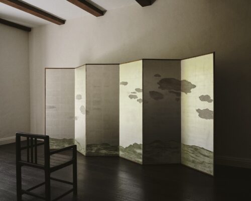 Room divider by Ash Roberts at display at Casa Francis by Francis Gallery in Los Angeles, founded by Rosa Park