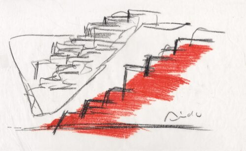 Sketches from the book »Tadao Ando. Sketches, Drawings & Architecture« published by Taschen