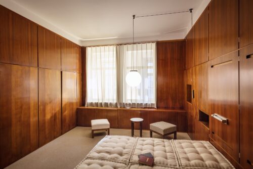 potter lucie rie's apartment in vienna designed by Architect Ernst Plischke, on display at the Hofmobiliendepot, Möbel Museum Wien
