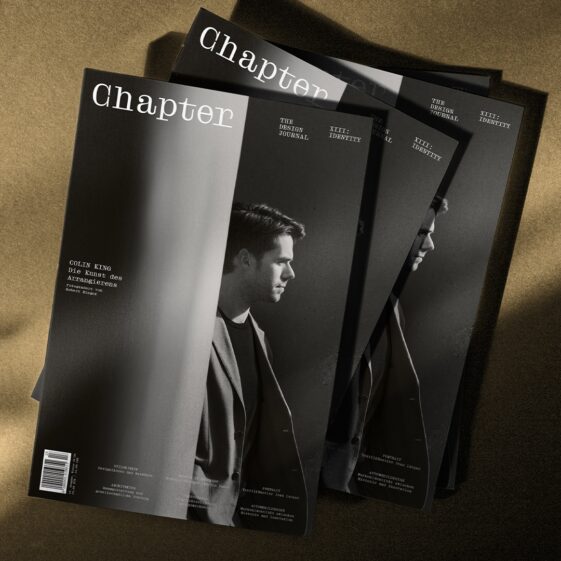 New issue of Chapter Magazine with Interior Stylist Colin King on the cover shot by Robert Rieger, Creative Direction by Dzenana Mujadzic, Editor in Chief Clemens Paul Steinmüller