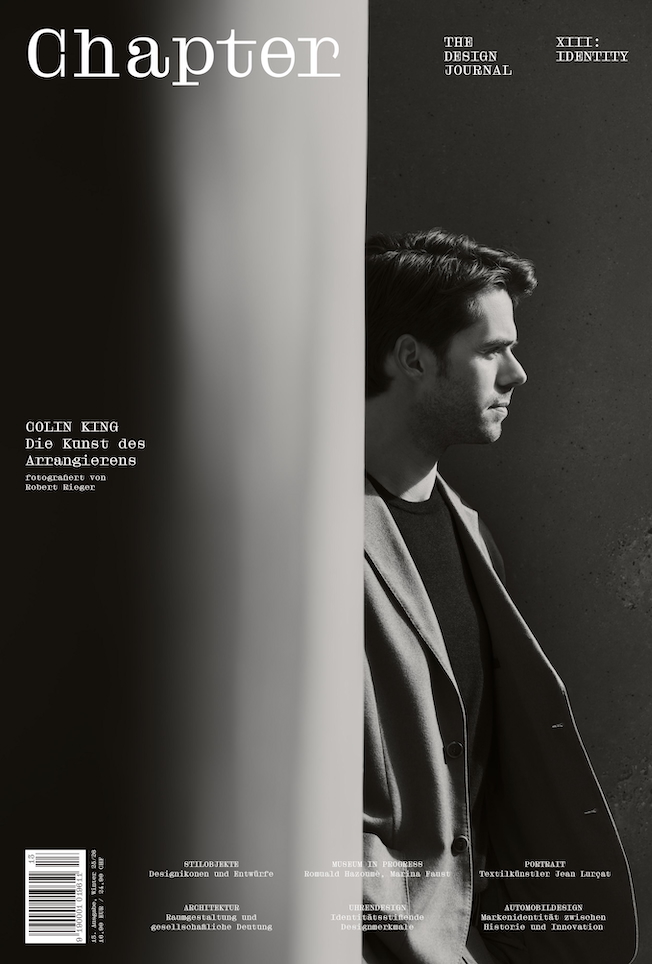 cover of chapter magazine issue 13 showing interior stylist colin king