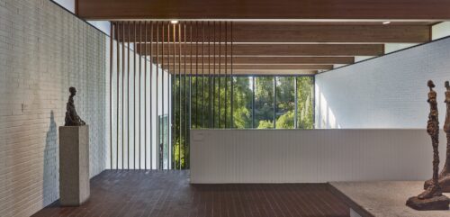 Louisiana Museum of Modern Art by Jørgen Bo and Vilhelm Wohlert: modern Danish architecture with glass façades, sculpture garden, and views of the Øresund.