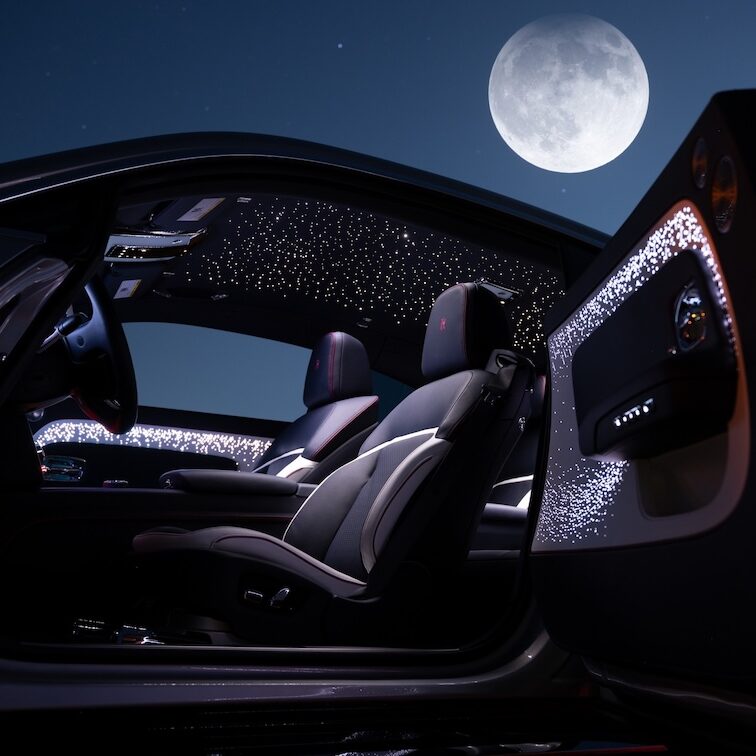 Rolls-Royce Spectre starlight headliner LUNAFLAIR nightsky stars