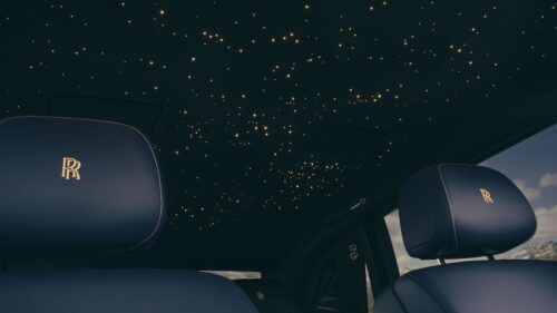 Rolls-Royce starlight headliner interior detail