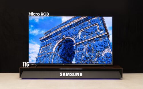 Screen of new Samsung Micro RGB TV 2025