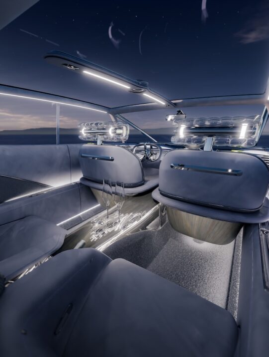 Interior design of the Avatr Vision Xpectra 
concept car 2025