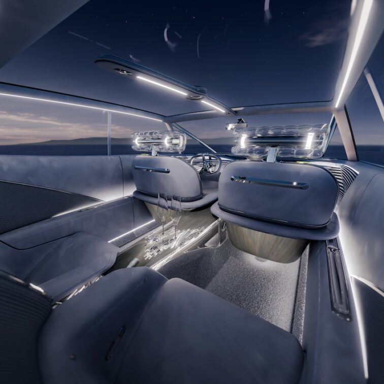 Interior design of the Avatr Vision Xpectra 
concept car 2025