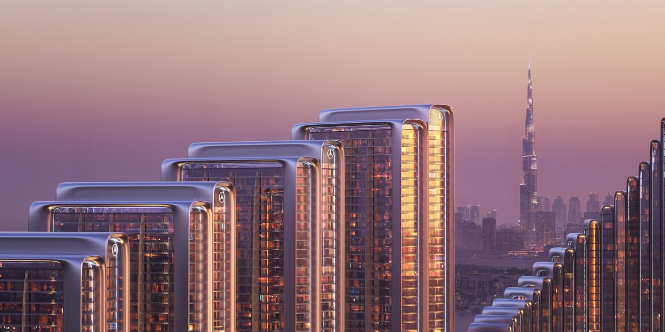 Mercedes-Benz Places | Binghatti City Architecture Rendering