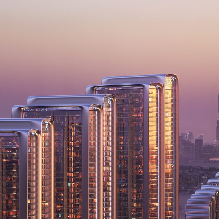 Mercedes-Benz Places | Binghatti City Architecture Rendering