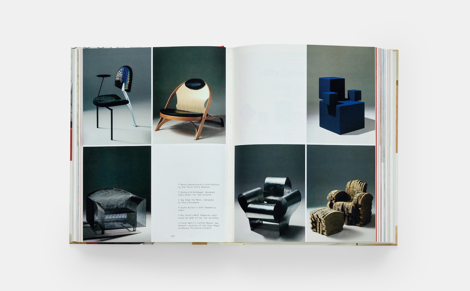 Images of iconic stools from the book Vitra - The Anatomy of a Design Company with archive material published by Phaidon