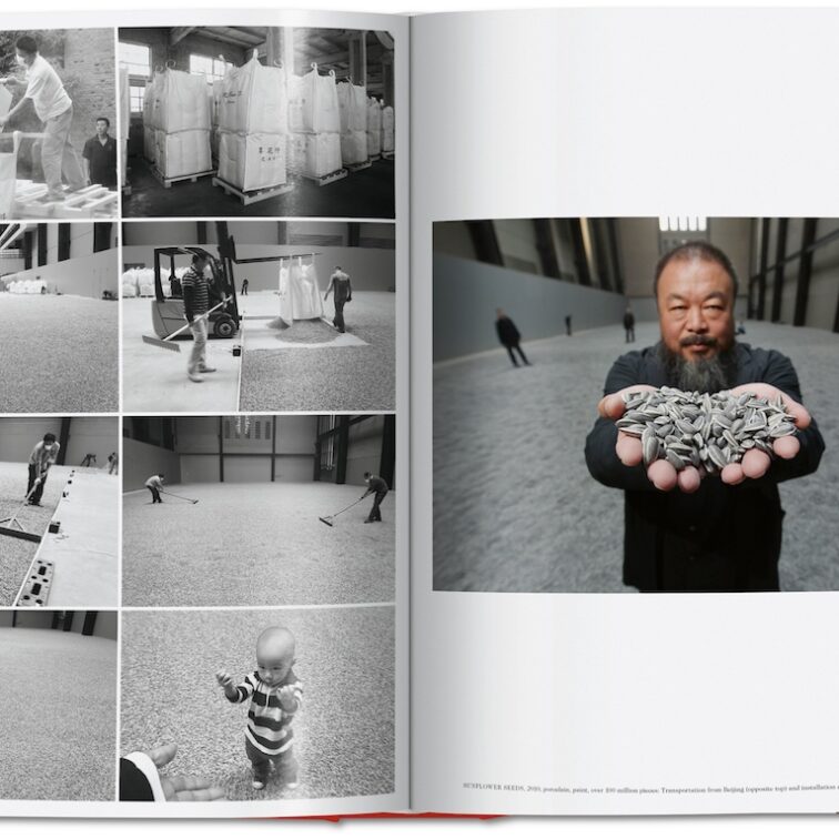 look inside the monography titled ai weiwei published by taschen