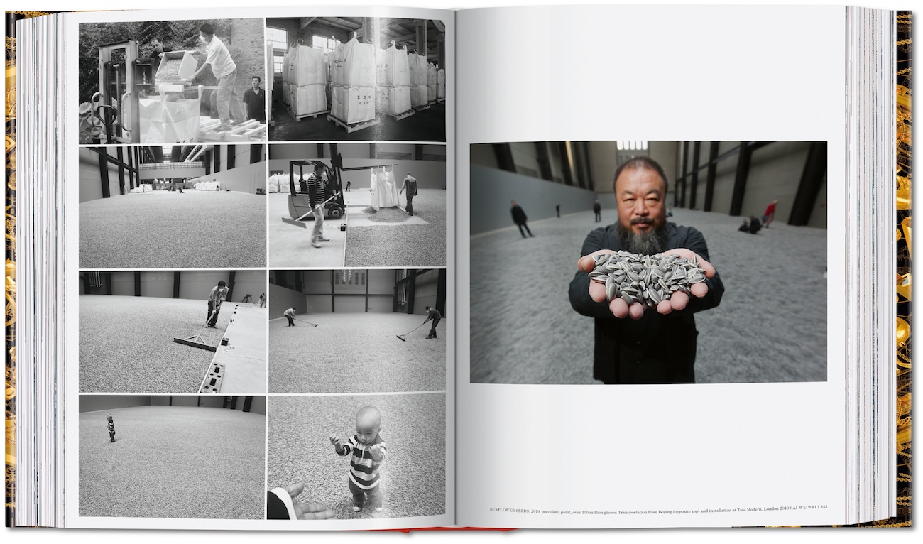look inside the monography titled ai weiwei published by taschen